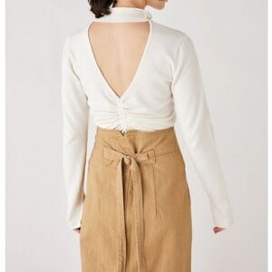 Back open tuck mock long sleeve | MOUSSY